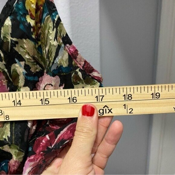 Amanda Uprichard Ellie Floral Evening Gown in Black Small Long Maxi Dress - Picture 8 of 11